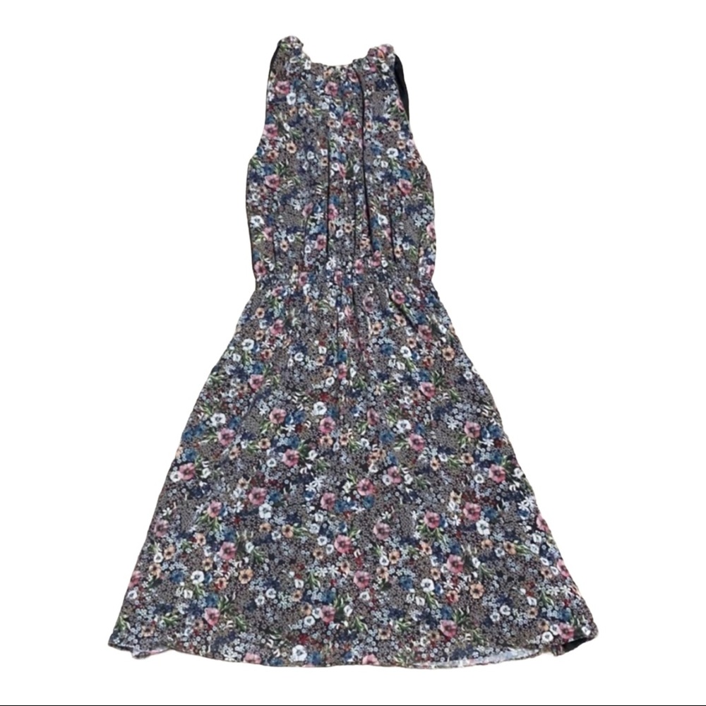 H&M Fit and Flare Floral Lined Dress Sz 2